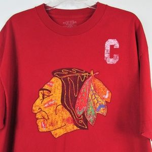 STAN MAKITA #21 Chicago Blackhawks  Red Old Time T
